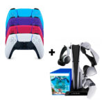 Combo Mando Dualsense + Cooler Multifuncional - PS5 SLIM/PRO