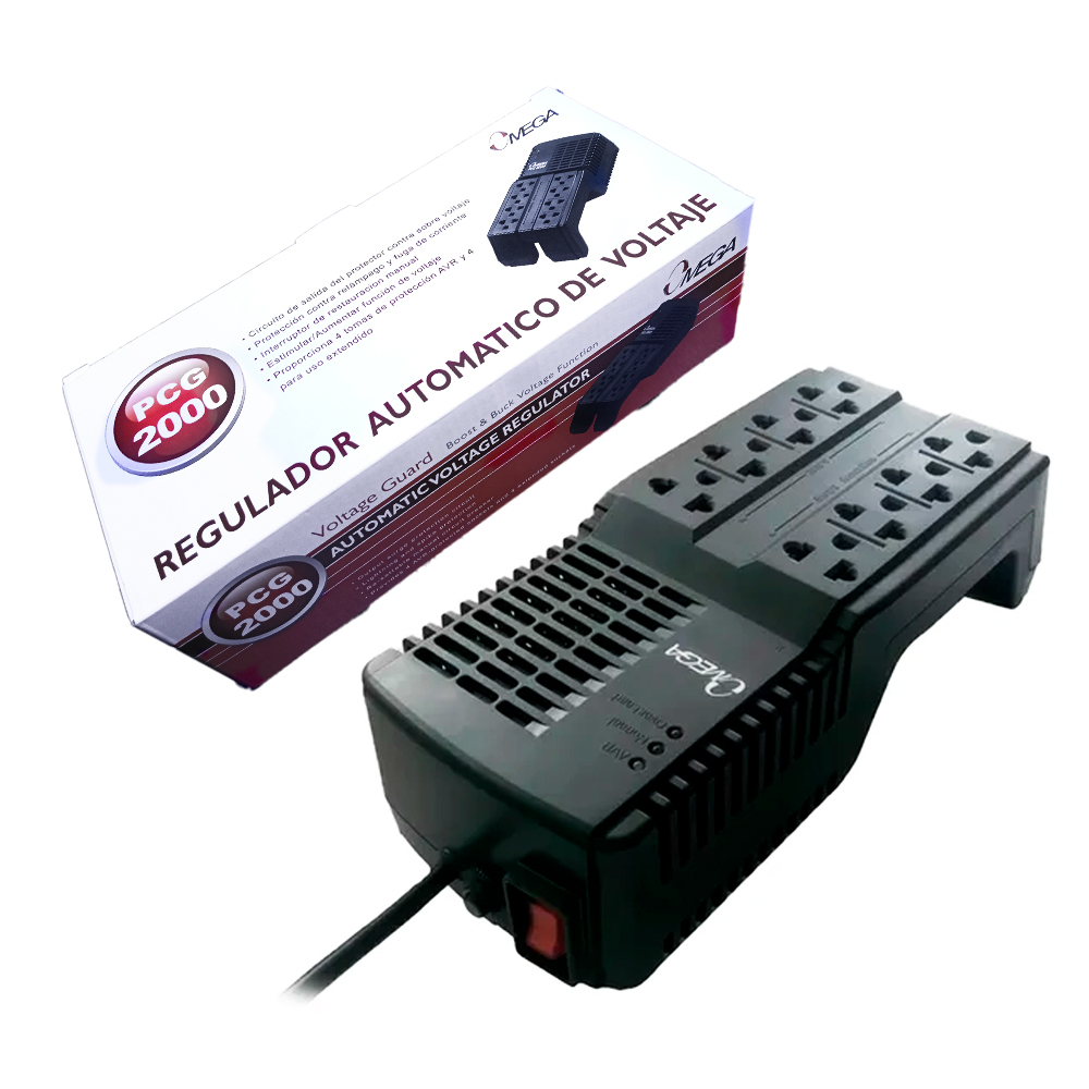 editables de productos ESTABILIZADOR OMEGA PCG 2000 (4A2K03) 1000VA/600W - Imagen 1