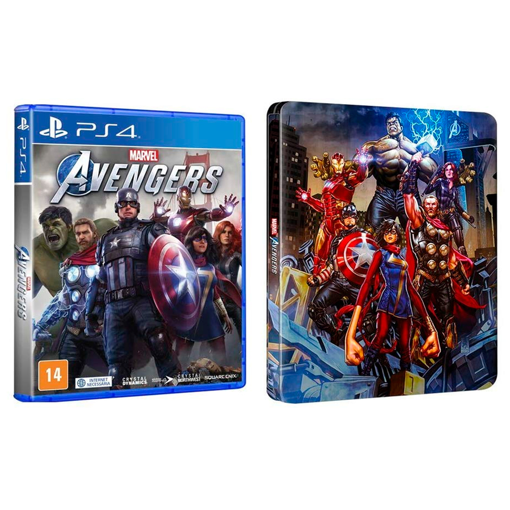 marvel Marvel avengers steelbook - ps4 semi nuevo - Imagen 1